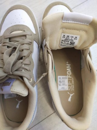 Puma 37.5 Beige/Blanco Casi Nuevas