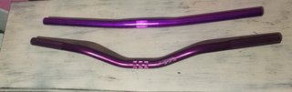 Manillar de bicicleta morado