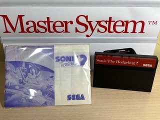 Sonic 2 SEGA Master System Caja y Manual