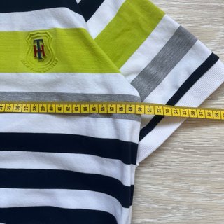 Polo Tommy Hilfiger Rayas Amarillo Blanco y Azul