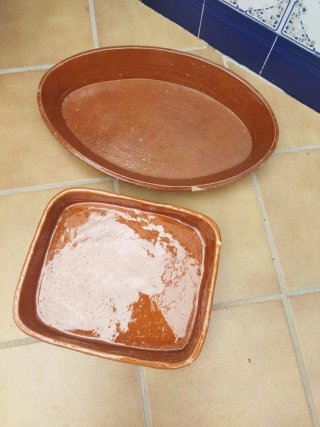 Bandejas de barro