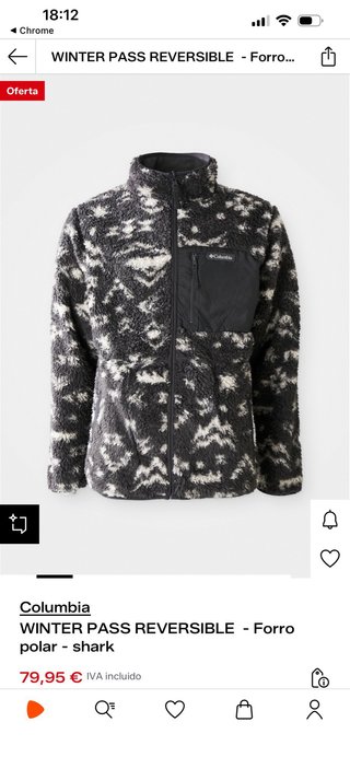 Forro polar reversible Columbia