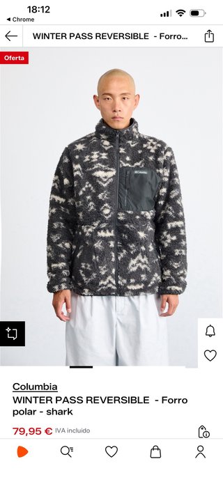 Forro polar reversible Columbia