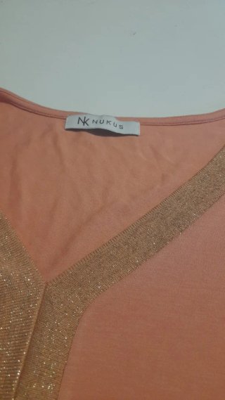 2 Camisetas NK Talla Única Naranja y Dorado