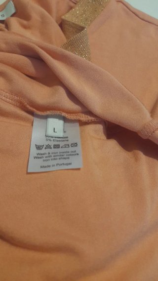 2 Camisetas NK Talla Única Naranja y Dorado