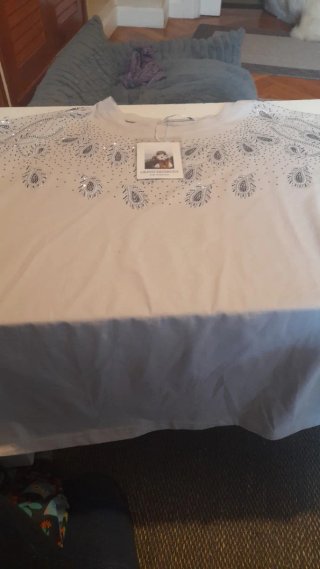 2 Camisetas NK Talla Única Naranja y Dorado