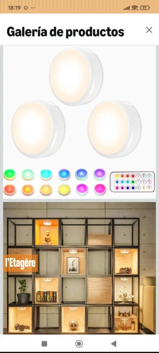 Lámparas Inalámbricas LED Multicolor