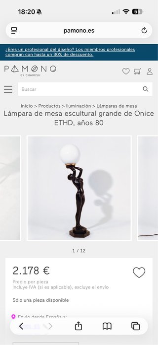 Pack 2 Lámparas Art Decó ONICE E.T.H