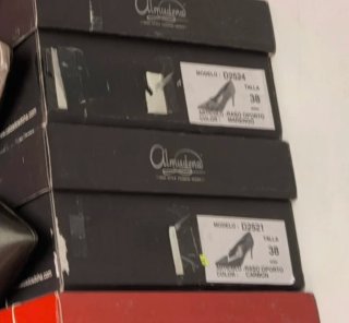 Zapatos de fiesta, dorados y negros talla