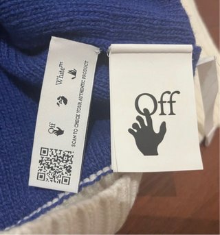 Maglione Off-White Blu e Bianco