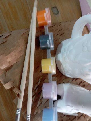 Kit Pittura Figure Gesso Coniglio e Annaffiatoio