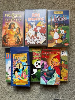Lote 11 Películas VHS Animadas Infantiles