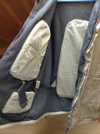 Abrigo  Hombre XXL Beige/Gris
