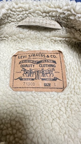 Chaqueta Levi's Pana Beige Forro Sherpa