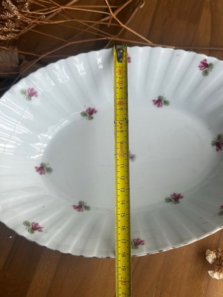 Fuente porcelana francesa floral