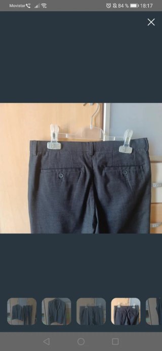 Traje juvenil gris