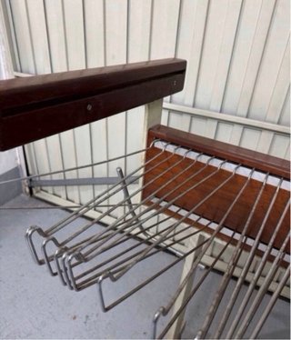 Burro para ropa vintage madera y metal
