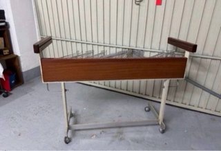 Burro para ropa vintage madera y metal