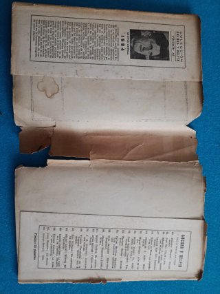 Primera edición español libro 1984 George Orwell