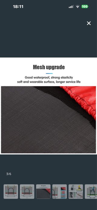 Trampolino elastico per bambini 140cm
