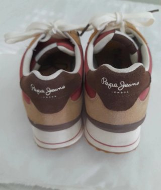 Zapatillas Pepe Jeans Beige y Rojo