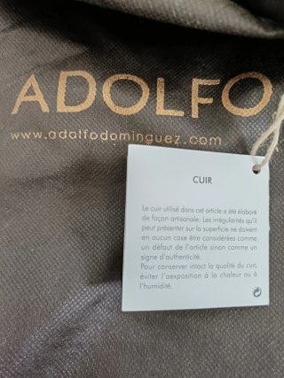Bolso Adolfo Dominguez Piel Bovina Negro/Marrón
