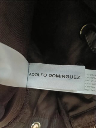 Bolso Adolfo Dominguez Piel Bovina Negro/Marrón