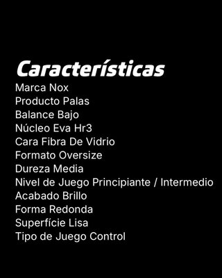 Pala de pádel NOX Silhouette