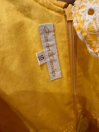 Vestido amarillo Pan con Chocolate Talla 10