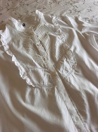 Camisa IKKS blanca con bordados