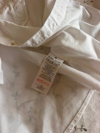 Camisa IKKS blanca con bordados