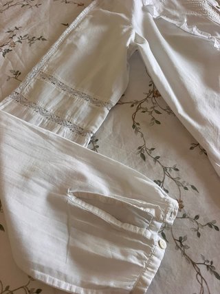 Camisa IKKS blanca con bordados