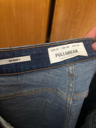 Pantalón vaquero PULL&BEAR azul oscuro Talla M