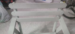 Silla de madera color verde 79*57*55