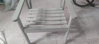 Silla de madera color verde 79*57*55