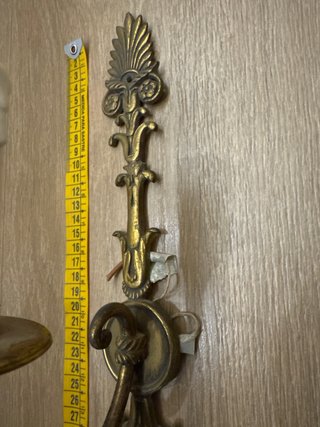 Aplique de pared bronce estilo clásico