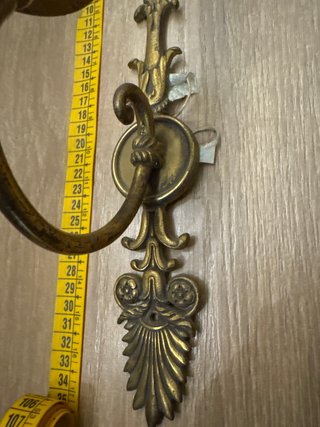 Aplique de pared bronce estilo clásico