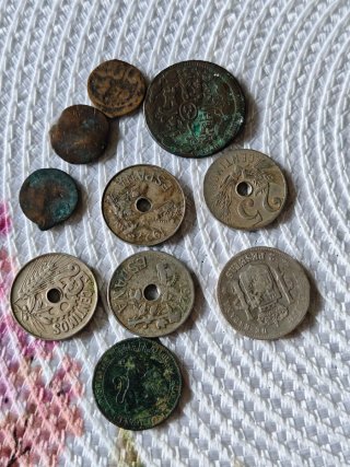 Lote monedas antiguas para catalogar