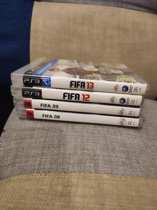Pack 4 Juegos FIFA PS3: 08, 09, 12, 13