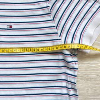 Polo Tommy Hilfiger Rayas L Blanco/Azul/Rojo