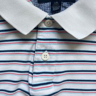 Polo Tommy Hilfiger Rayas L Blanco/Azul/Rojo