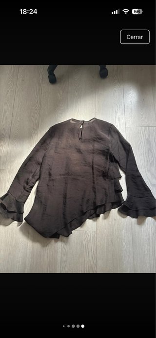 Blusa Zara volantes manga larga