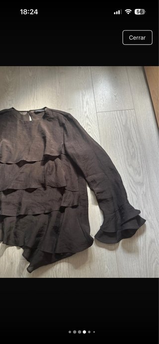 Blusa Zara volantes manga larga