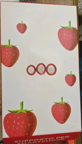 Supporto smartphone fragole