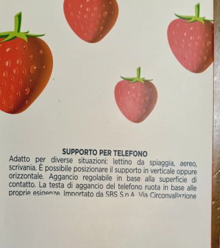 Supporto smartphone fragole