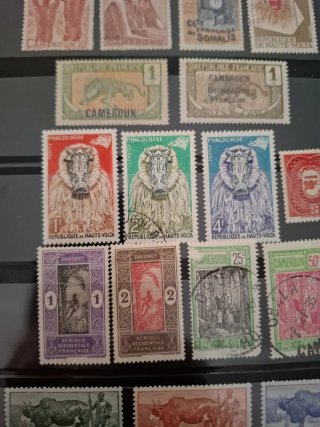 Lote Sellos Antiguos Colonias Francesas