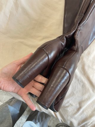 Botas altas marrones tacón
