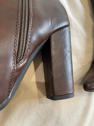 Botas altas marrones tacón