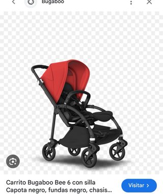 Carrito Bugaboo Bee 6 Silla Negra Roja