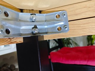 Mesa de comedor de madera negra extensible de 1,75